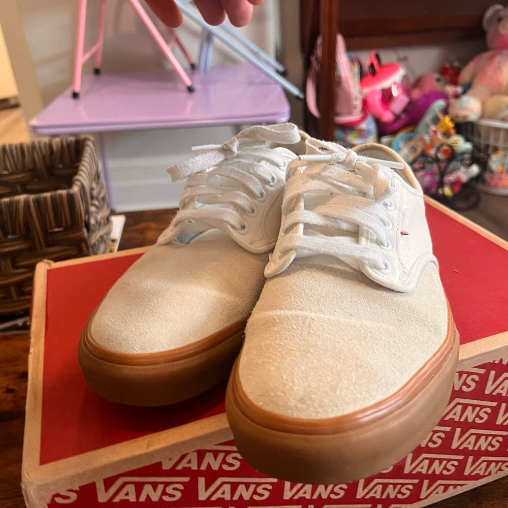 Vans Chima Ferguson Pro White Sneakers with Gum Sole